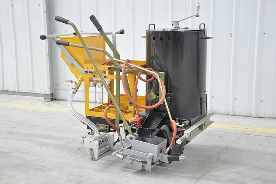 Köpekler Termoplastik Yol İşaretleme Makinesi İtmek 100 - 500 mm Genişlik