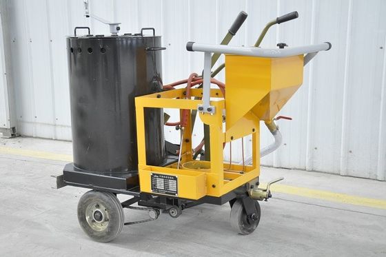 İnsan itme termoplastik yol işaretleme makinesi 100L tank kapasitesi