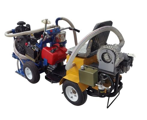 PCD öğütme başı yol hattı işaretleme kaldırma makinesi 35HP hava soğutucu benzinli motor ve emici ile
