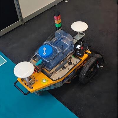 Yol hattı önceden işaretleme robotu / makine - Trafik aralığında göster Amsterdam 2026- GPS konumu