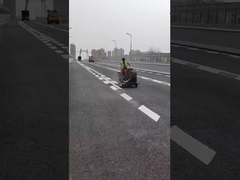 Koltukla desteklenen itme termoplastik yol işaretleme makinesi